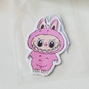 Labubu Car Air Freshener - Light Pink